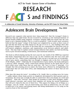 Adolescent Brain Development
