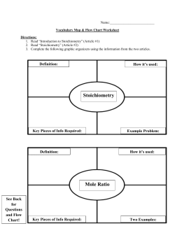 Stoichiometry Mole Ratio