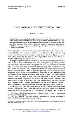 LOWE`S DEFENCE OF CONSTITUTIONALISM