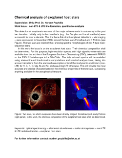 Chemical analysis of exoplanet host stars