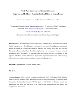 Civil War Exposure and Competitiveness