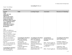 Curriculum Map