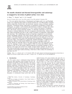 On mantle chemical and thermal heterogeneities and anisotropy as