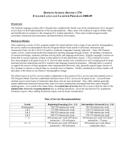 ESAC ELL Report 2008-2009