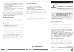 Information on Limited Visas