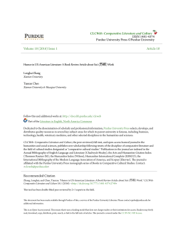 Humor in US-American Literature: A Book Review Article about Su`s