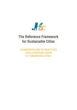 The Reference Framework for Sustainable Cities