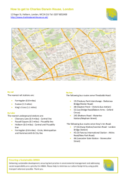 How to get to Charles Darwin House, London