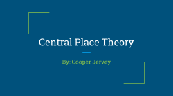 Central Place Theory