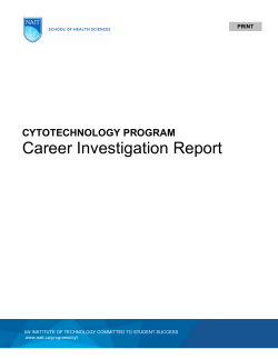 Career Investigation Report