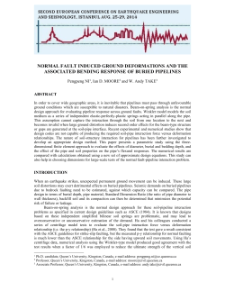 normal fault induced ground deformations and the