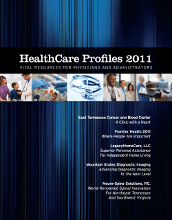 HealthCare Profiles 2011