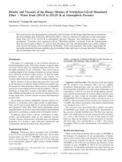 Density and Viscosity of the Binary Mixture of Triethylene Glycol