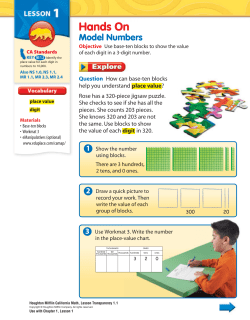 Hands On Model Numbers