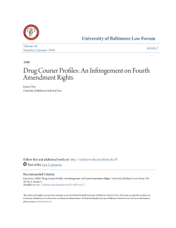Drug Courier Profiles: An Infringement on Fourth Amendment Rights