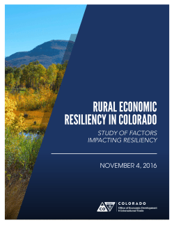 rural economic resiliency in colorado