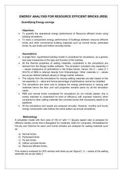 Energy Efficiency Improvements in the Indian Brick Industry