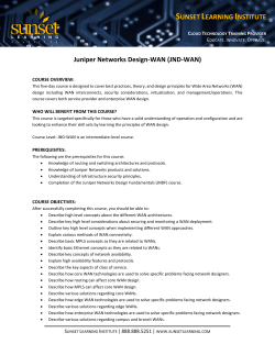 Course Outline - Sunset Learning Institute