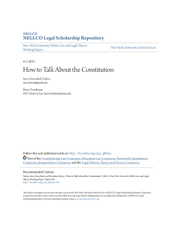 How to Talk About the Constitution