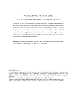 political booms, financial crises