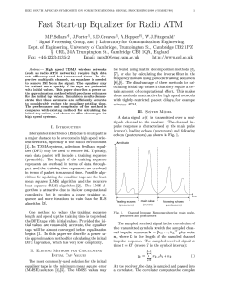 Intersymbol interference (ISI) due to multipath is a major obstacle to
