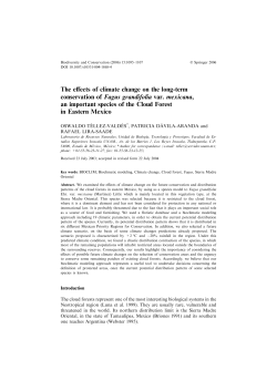 The effects of climate change on the long