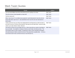 Mark Twain Quotes
