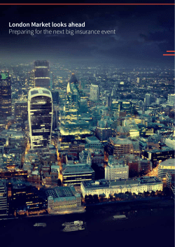 London Market looks ahead Preparing for the next