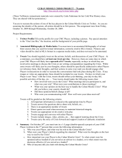 Cuban Missile Crisis Guidelines