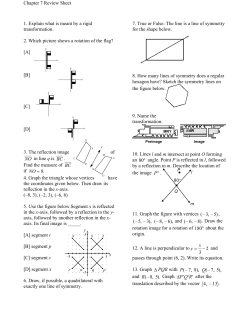 Chapter 7 Review Sheet 1. Explain what is meant by a rigid
