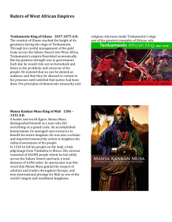 Rulers of West African Empires