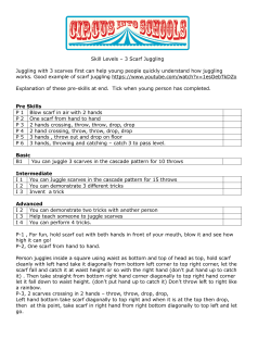 3 Scarf Juggling - Circus into Schools