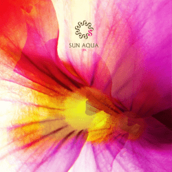 Sun Aqua Spa Menu - Sun Siyam Resorts