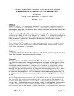 Comparison of MarinePure&trade; Bio-Media