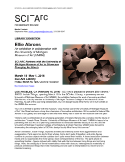 Ellie Abrons - SCI-Arc