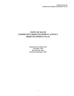 Redevelopment Plan