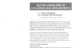 EATING PROBLEMS IN CHILDREN AND ADOLESCENTS