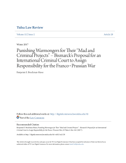 Punishing Warmongers for Their &ldquo;Mad and Criminal Projects&rdquo;