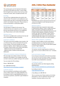 Bundling Equipment needs Minimum term Important conditions