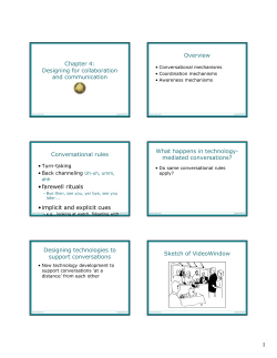 Chapter 4: Designing for collaboration and communication Overview