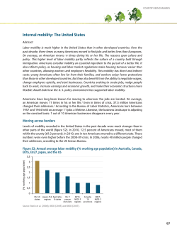 Internal mobility: The United States