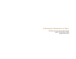 A Permanent Settlement on Mars