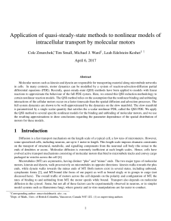 Application of quasi-steady-state methods to nonlinear