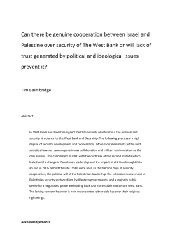 Read Tim Baimbridge`s paper - School of Politics and International