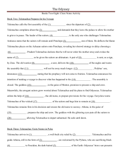 The Odyssey - TeacherWeb