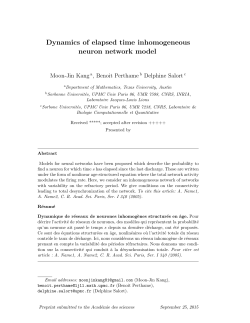 Dynamics of elapsed time inhomogeneous