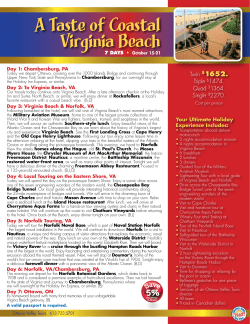 A Taste of Coastal Virginia Beach