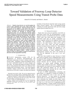 Toward Validation of Freeway Loop Detector Speed Measurements
