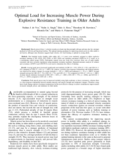 Optimal Load for Increasing Muscle Power During Explosive