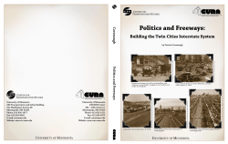 Freeways - University of Minnesota Twin Cities